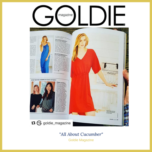 Goldie Magazine Loves Cucumber Clothing