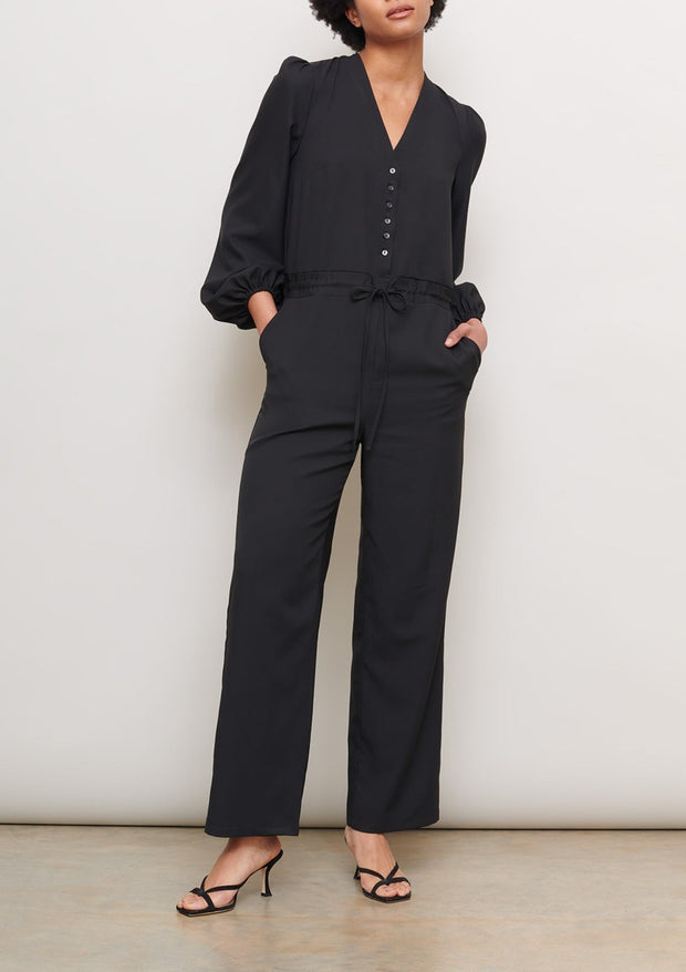 jumpsuit-black-shell-button-relaxed-sustainable-cooling-cucumber-clothing
