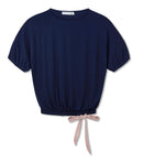ribbon-tie-top-navy-37.5technology-volcanic-mineral-fabric-cooling-breathable-cucumber-clothing