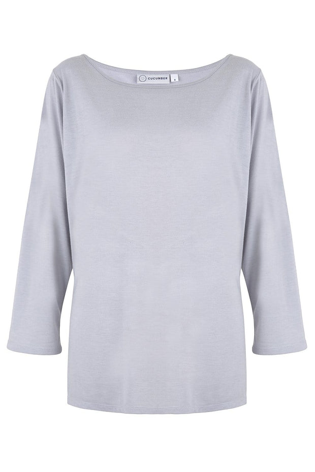 grey-sweatshirt-boat-neck-sustainable-wicking-cooling-cucumber-clothing