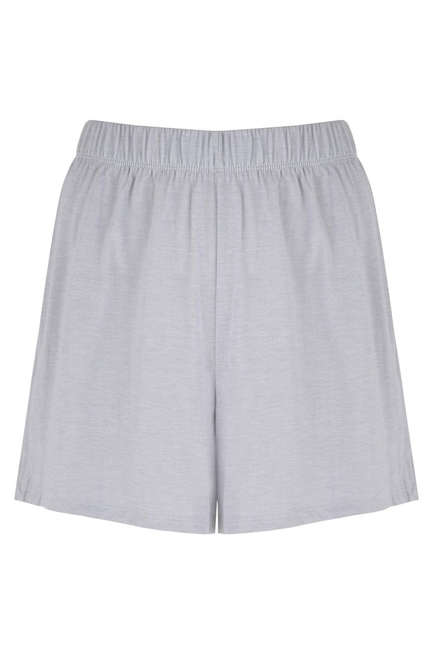 grey-shorts-elastic-sleep-yoga-cooling-wicking-breathable-sustainable-cucumber-clothing