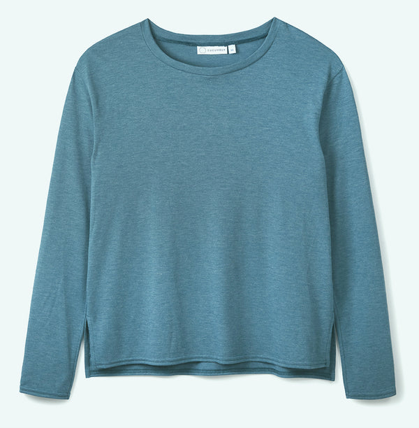 blue-oversize-tee-sustainable-cooling-wicking-cucumberclothing