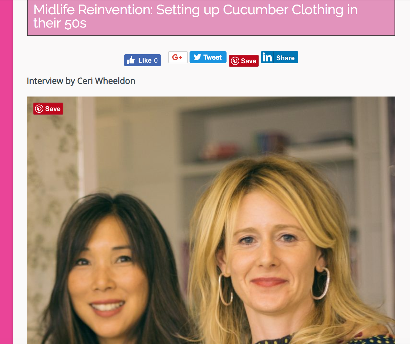 ceri wheeldon interviewing cucumber clothing