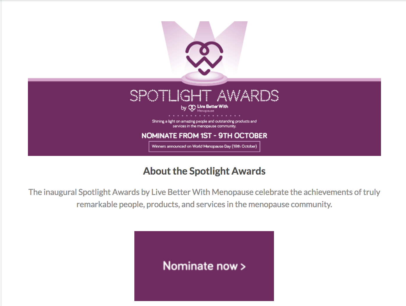 spotlight awards for business 
