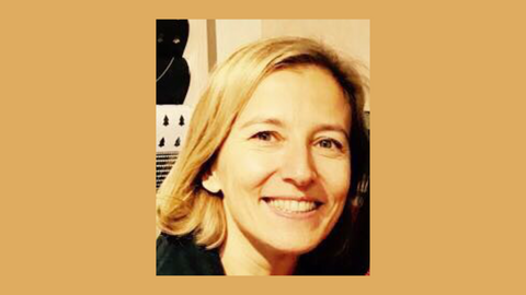 Sonia Massai Professor of Shakespeare Studies King's College London image of blonde woman with shoulder length bob and side parting smiling at the camera