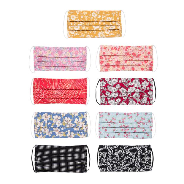 Red Floral Mask - breathable, reusable flyweight jersey mask. For every one bought, one will be donated.