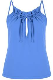 strappy blue top