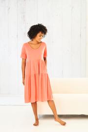 Coral Tiered Dress in 37.5 Technology Jersey