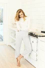 Silver Cropped PJ Bottoms