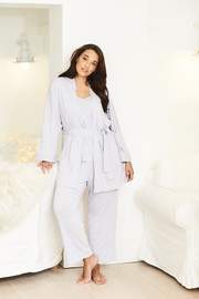 Silver Cropped PJ Bottoms