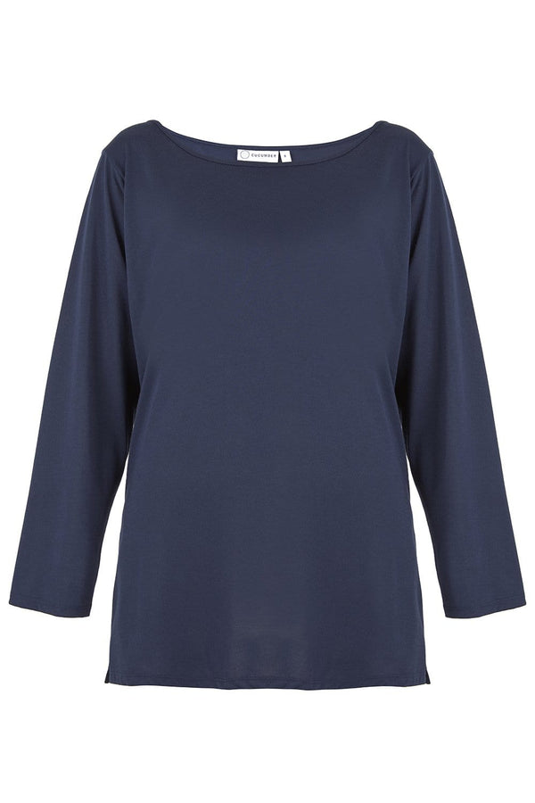 navy-sweatshirt-boat-neck-sustainable-wicking-cooling-cucumber-clothing