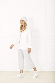 Silver Cropped PJ Bottoms