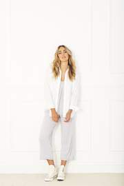 Silver Cropped PJ Bottoms