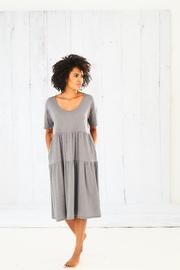 Stone Tiered Dress in 37.5® Technology Jersey