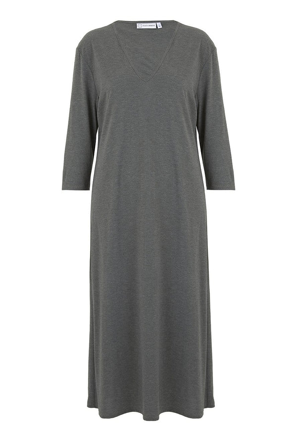 v-neck-three-quarter-sleeve-tee-green-grey-sustainable-wicking-cooling-cucumber-clothing
