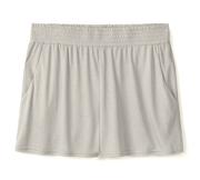 Navy Shirred Shorts in 37.5® Technology Jersey